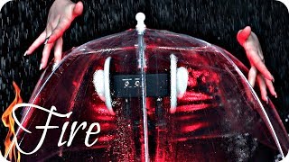 ASMR Umbrella 2 ☔️ NO TALKING 🔥 Tapping Brushing Fire Rain Water Spritzing Layered Sounds MORE [upl. by Nythsa327]