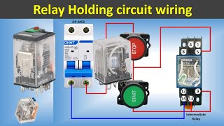 Relay connection  Relay Holding Wiring Circuit  what is Relay Electricalgenius [upl. by Picardi]