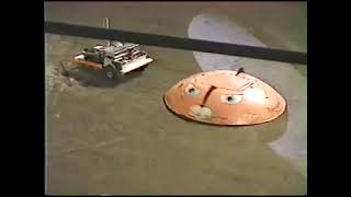 Robot Wars 1997 Lightweight match Mouser versus Ominous Brick of Havoc [upl. by Nahtan]