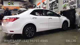 Toyota Corolla 2018  Friso Lateral Baixo Relevo  Friso Corolla 2018  Dk136 Acessórios [upl. by Nire]