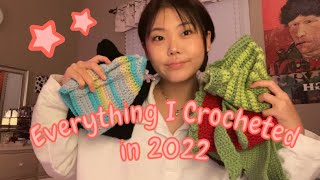 Everything I crocheted in 2022 ⭐️ collective crochet HAUL [upl. by Enomrej19]