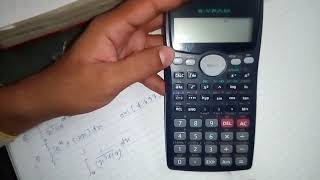 How to integrate by calculator fx 100 ms [upl. by Doroteya761]