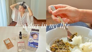 a day in my life 🇸🇬 liese bubble hair colour cooking laing ☁️✨️ [upl. by Kannry]