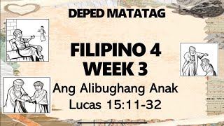 Ang Alibughang Anak Parabula Filipino 4 WEEK 3 [upl. by Yrevi]