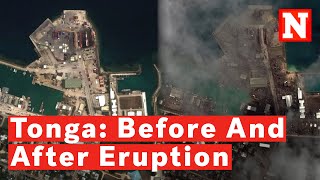 Tonga Before and After Photos Reveal Devastation Of Island Nation After Volcanic Eruption [upl. by Patton]