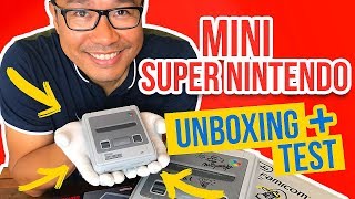 SUPER NINTENDO Classic Mini  Unboxing  Test de la Console [upl. by Ysac]