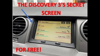 Land rover Discovery 3LR3 SECRET SCREEN MOD [upl. by Westfall794]