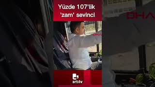 Zam haberini öğrenen bir şoför otobüsü durdurup eline aldığı mendil ile türkü eşliğinde dans etti [upl. by Reid]