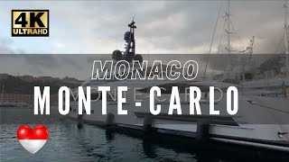 MonteCarlo 2022 FULL 4K WALKING TOUR MONACO [upl. by Manella363]