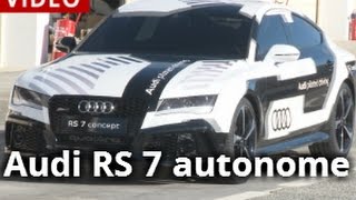 Audi Piloted Driving  01net a testé la voiture autonome sur circuit [upl. by Maurise]