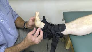 How to Wear an Ankle Brace With Speed Laces  Correct Fitting Instructions [upl. by Saibot849]