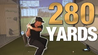 280 Yard Golf Drive Sitting in a Chair 😱 [upl. by Andy]