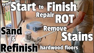 Hardwood FloorsRepair Refinish and Restore  DIY Home renovation [upl. by Odlanir]