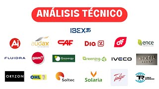 Análisis técnico semanal IBEX35 y 18 ACCIONES del mercado español 📈 [upl. by Adnahs]