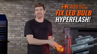 How to solve turn signal hyperflash by installing LED resistors  Headlight Revolution [upl. by Harobed347]