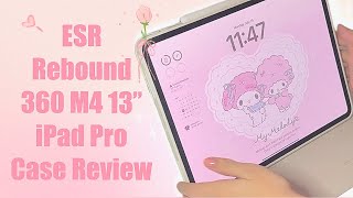 ESR Hybrid Rebound 360 Case 2024 M4 13quot iPad Pro Review  Soft area test ଘ੭ˊᵕˋ੭♡‧₊˚ CC [upl. by Ahsennek]