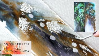 Painting Snowberries with Jean Haines Preview [upl. by Araeit]