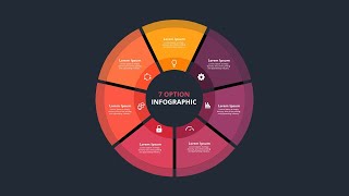 How to Create 7 Steps Circular Infographic in PowerPoint Quickly [upl. by Tut]