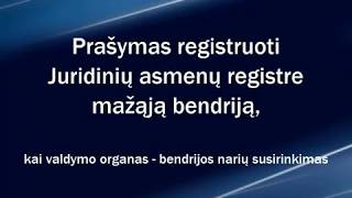 Registrų centro klientų savitarna prašymas registruoti mažąją bendriją II [upl. by Anitnuahs]