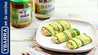 Canelones de calabacín  Recetas con verduras Ybarra [upl. by Earaj]