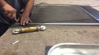 How to rescreen a window screen in 3 minutes [upl. by Karlotte478]