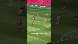 CRAWLEY TOWN 20 TO BRING THEM THE LEAGUE 1 football playoffs wembley messi viral [upl. by Clardy]