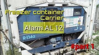 Carrier freezer container alarm AL12 PART 1 [upl. by Cosmo71]