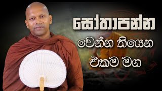 සෝතාපන්න වෙන්න තියෙන එකම මග  Niwana Soya  Niwathapa Thero banabudubananiwanasoya [upl. by William]