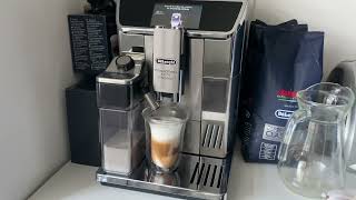 DeLonghi PrimaDonna Elite ECAM 65085MS latte macchiato [upl. by Odnomor]