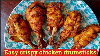 Easy crispy chicken drumsticks  spicy chicken drumsticks  oven [upl. by Aziza210]