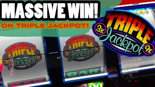 My BIGGEST WIN EVER on Triple Jackpot 😱 High Limit Slots at Aria Las Vegas ⭐️ [upl. by Soalokin467]