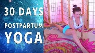 DAY 6 Postpartum Yoga for Flexibility and Strength  Ali Kamenova [upl. by Whitcher878]