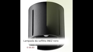 Lampada da soffitto INEZ nero [upl. by Imis]