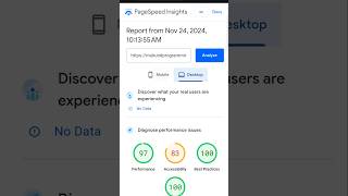 Boost Website Performance with Google PageSpeed Insights analyze websites easily seo test [upl. by Ynahpit739]