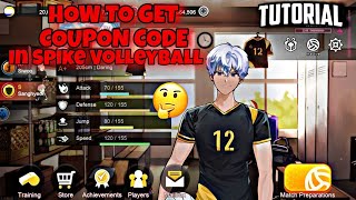 How to get Enter coupon Botton In The spike  volleyball Story [upl. by Morril]