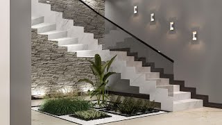 BEST 100 MODERN INDOOR STAIRCASE DESIGN IDEAS  TIPS TO CHOOSE PERFECT STAIRS FOR FANCIER INTERIOR [upl. by Ardnala]