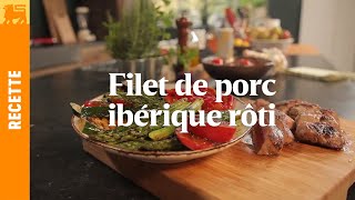 Filet de porc ibérique rôti [upl. by Anuait]