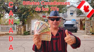 Billetes Canadienses de 1969 a 1979 🇨🇦 Canada Banknotes from the 70s [upl. by Azer]