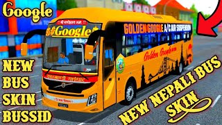 New Nepali Bus Skin Google Volvo bussid Skin for bus simulator indonesia New Nepali Skin Bussid [upl. by Aihsekyw758]