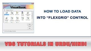 VB6 Tutorial In Urdu  Load Data Into FlexGrid Control [upl. by Hamian763]