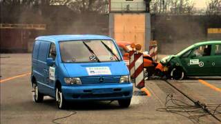 Crashtests 2012 Gegenverkehrskollision im Bereich einer Verschwenkung [upl. by Ailati34]