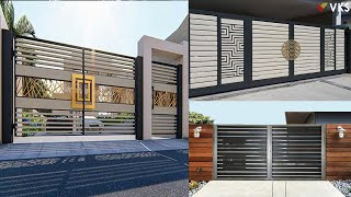 Modern Main Gate Design  Modern Home Iron Gate  Grill Gate  Steel Gate   Sliding Folding Gate [upl. by Regnij973]