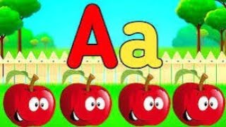 PHONICS SONGS  A for Apple with Background [upl. by Merrily]