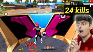 1 HP IN FREE FIRE GAMPLAY BR RANK MODE video gaming viralvideo [upl. by Aube]