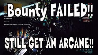 Warframe  Eidolon Hunt Bounty Fail But We Still Get An Arcane [upl. by Spohr]