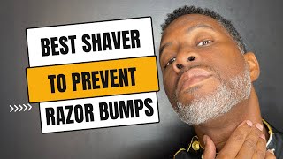 BEST SHAVER TO PREVENT RAZOR BUMPS FOR BLACK MEN  Barber Luther King [upl. by Dnamra]