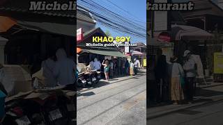 Popular Michelin Guide Khao Soy Restaurant Chiang Mai [upl. by Llehsem]