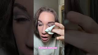 Eyelash Remover  No burning  off in 2 swipes 👏 [upl. by Lettie12]