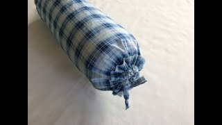 DIY Bolster Pillow And Cover Part 22  Tutorial [upl. by Carder]