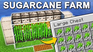 EASIEST AFK Sugarcane Farm in Minecraft 121 Tutorial [upl. by Ellenid997]